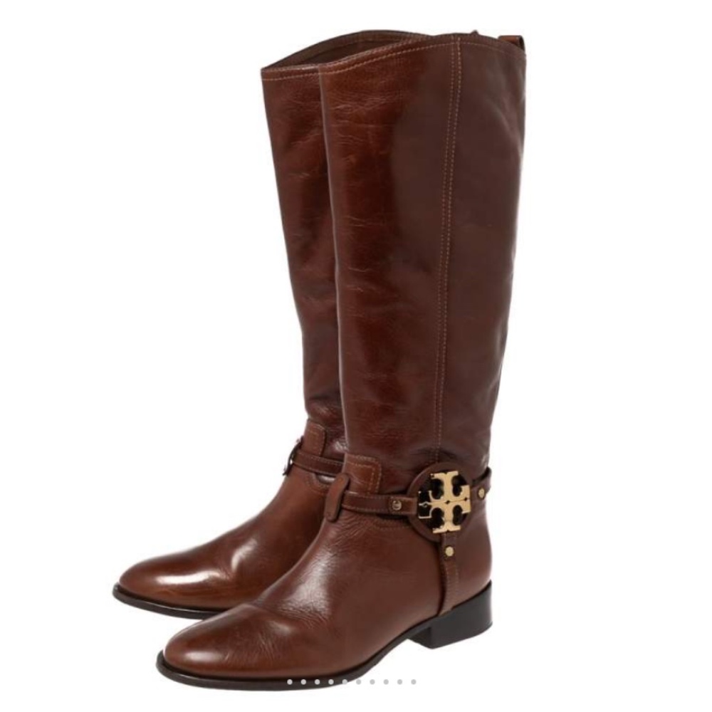 Tory Burch | Aaden Cognac Equestrian Riding Boots - Size 8.5/ 38.5 Medium Width